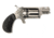 North American Arms Wasp Revolver, .22 Winchester Magnum Rimfire, 1.125 in barrel, stainless steel frame, black rubber grip, revolving chamber, single-action, no manual safety, fixed blade and notch, 5 round magazine, NAA-WASP-FRRMPG