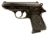 Walther PPK Pistol, .32 ACP, 3.25 in barrel, blued finish steel frame, black plastic grip, blowback operated semi-auto, double-action, slide mounted decock lever, fixed blade and notch, 7 round magazine, WA-PPK-2-FRRMPG