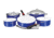 Magma Induction White Non-Stick Cookware Set, 10 Piece, Cobalt Blue, A10-366-CB-IND