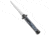 Mago 11&quot; Italian Stiletto OTF Auto Bayonet Knife Black Smoke w/Clip 4.9&quot; Satin, Black/Gray, Stainless Steel, adult, BHQ-141041