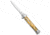 Mago 11" Stiletto OTF Automatic Knife Yellow Acrylic 4.8" Satin Dagger w/o Clip, Black/Gold, Stainless Steel, adult, BHQ-143903
