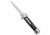 Mago 9" Mago Stiletto OTF Automatic Knife Black Marble Acrylic 3.75" Polish, Black, Stainless Steel, adult, BHQ-179209