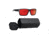 Magpul Industries Explorer Sunglasses - Men's, Non-Polarized, Gray/Red Mirror Lens, Black Frame, MAG1147-0-001-1140