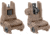 Magpul MBUS 3 Front and Rear Flip Sights Set, FDE