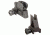 Global Military Gear A2 Style Sights, AR15/M4, Set, Black, GM-FRS1