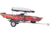 Malone Auto Racks MicroSport LowBed 2 Kayak Trailer Package, 2 Sets Bunks, Cargo Box, Rod Tube, Spare Tire, MPG464-LBTB