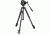 Manfrotto 3-Section 190 Aluminum Tripod w/500 Head, Black MVK500190X3