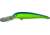 Manns Smooth Body Stretch 25+, Floating/Diving Trolling Lure 8in, 2oz, Chartreuse/Blue, SDRB604-2