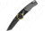 Mantis Gearhead Linerlock Brass Tanto Folding Knife, 3 stonewash finish 440C stainless tanto blade, Gray aluminum handle, GH2026T