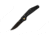 Mantis Gt-Folder, 3.75in Drop Point, Serrated Blade, Manual, Black, GT-102