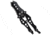 Mantis Mantis Bottleneck Dual-Tip Butterfly-Style Folding Knife 1.99" Black BK-2A, Black, Stainless Steel, adult, BHQ-12813