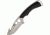 Mantis Master Fixed Blade Knife, SS Guthook PE Knife, Black Handle MANTA2XL