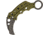 Mantis Vuja De Karambit Green Folding Knife,2in,OD Green,Skeletonized G10 Handle MANMK4GSW