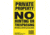 Maple Leaf Press No Trespassing Sign 5.5 x 8 in, Vertical, 50 Pk, Yellow, NTP-2-50