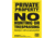 Maple Leaf Press No Trespassing Sign 8.5 x 11 in, Vertical, 25 Pk, Yellow, NTP-3-25
