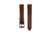 Marathon Cross Hatch 2-Piece Strap, Italian Leather, IP Black Buckle, 20mm, Cognac, Extra Long, WS-LT-CGBK-20-XL