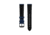 Marathon Cross Hatch 2-Piece Strap, Italian Leather, IP Black Buckle, 20mm, Royal Blue, Extra Long, WS-LT-RBBK-20-XL