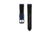 Marathon Cross Hatch 2-Piece Strap, Italian Leather, IP Black Buckle, 20mm, Royal Blue, Standard, WS-LT-RBBK-20-ST
