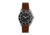 Marathon Cross Hatch 2-Piece Strap, Italian Leather, Parkerized Buckle, 20mm, Cognac, Standard, WS-LT-CGPS-20-ST