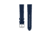 Marathon Cross Hatch 2-Piece Strap, Italian Leather, Parkerized Buckle, 20mm, Royal Blue, Extra Long, WS-LT-RBPS-20-XL