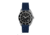 Marathon Cross Hatch 2-Piece Strap, Italian Leather, Parkerized Buckle, 20mm, Royal Blue, Extra Long, WS-LT-RBPS-20-XL