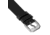 Marathon Cross Hatch 2-Piece Strap, Italian Leather, Steel Buckle, 20mm, Black, Extra Long, WS-LT-BKSS-20-XL