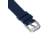 Marathon Cross Hatch 2-Piece Strap, Italian Leather, Steel Buckle, 20mm, Royal Blue, Standard, WS-LT-RBSS-20-ST