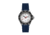Marathon Cross Hatch 2-Piece Strap, Italian Leather, Steel Buckle, 20mm, Royal Blue, Standard, WS-LT-RBSS-20-ST
