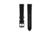 Marathon Cross Hatch 2-Piece Strap, Leather, Steel Buckle, 20mm, Black, Extra Long, WS-LT-BKBK-20-XL