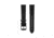 Marathon Cross Hatch 2-Piece Strap, Leather, Steel Buckle, 20mm, Black, Extra Long, WS-LT-BKBK-20-XL