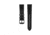 Marathon Cross Hatch 2-Piece Strap, Leather, Steel Buckle, 20mm, Black, Standard, WS-LT-BKBK-20-ST