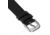 Marathon Cross Hatch 2-Piece Strap, Leather, Steel Buckle, 22mm, Black, Extra Long, WS-LT-BKSS-22-XL