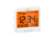 Marathon Atomic Desk Clock w/Backlight, Heat and Comfort Index, White, CL030054-WH-00-NA