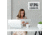 Marathon Commercial Grade Jumbo Atomic Wall Clock w/6 Time Zones, White, CL030025-WH-00-NA