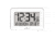 Marathon Crystal Framed Atomic Wall Clock, White, CL030060-WH-00-NA
