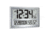 Marathon Jumbo Atomic Wall Clock w/Table Stand, Silver, CL030056-SV-00-NA