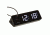 Marathon LED Alarm Clock w/Two USB Ports, Black CL030055BK