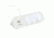 Marathon LED Alarm Clock w/Two USB Ports, White CL030055WH