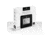 Marathon Moon Phase Digital Wall Clock, Black, CL030049-BK-00-NA
