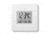 Marathon Moon Phase Digital Wall Clock, White, CL030049-WH-00-NA