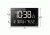 Marathon Reverse LCD Display Jumbo Atomic Wall Clock, Black CL030059