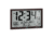 Marathon Slim Atomic Full Calendar Wall Clock w/ Indoor/Outdoor Temperature, Wood, 14.6in x 1.2in x 9in, CL030066-WD-FD-NA