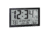 Marathon Slim Jumbo Atomic Digital Wall Clock, Black, 14.6in x 1.2in x 9in, CL030062-BK-FD-NA