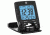 Marathon Travel Alarm Clock w/Calendar and Temperature, Black, CL030023-BK-BK-NA