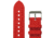 Marathon Vulcanized Rubber Dive Watch Strap, 22mm, Red, WS-RB-RDSS-22