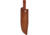Marbles Bowie Stacked Leather Knife, 16.25in Overall, 10.5in Satin SS Clip Point Blade, Stacked Leather Handle, Brass Guard, Brown Leather Sheath, MR555/ SM1018
