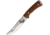 Marbles Fixed Blade Wood Knife, 5.5 stainless clip point blade, Brown checkered wood handle, MR561 / HK8951-105