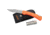 Marbles Grandfather Mountain Folding Knive Set, 5in Closed Lockback, 3.75in Matte Finish SS Clip Point Blade, Orange Finger Grooved ABS Handle, MR425