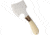 Marbles Hatchet Smooth Bone Handle, 8in Overall, 3in Cutting Edge, White Smooth Bone Handle, Stag Bone Guard, Brown Leather Sheath, White, SO- MR826