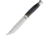 Marbles Hunter Horn Handle Knife, 10.5in Overall, 5.75in Satin SS Clip Point Blade, Jigged Horn Handle, Brown Leather Sheath, MR448 /EG-713